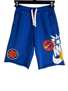 Nike French Terry Fleece Shorts Logo Boys Shorts Youth Size Medium - Picture 1 of 6