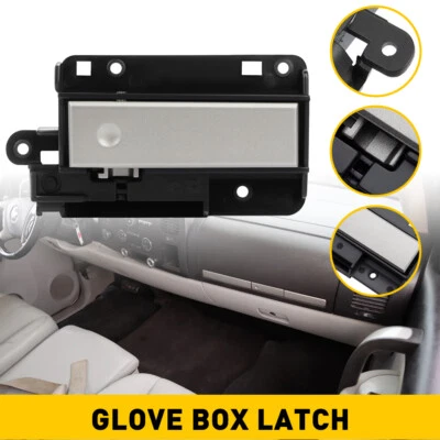 Guantera superior plateada compartimento pestillo de puerta manija nueva para Silverado Sierra Foto 1 de 4