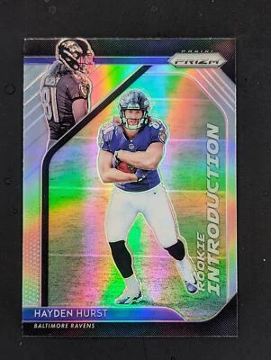 Hayden Hurst RC Baltimore Ravens 2018 Panini Prizm Rookie Introduction #RI-8 - Image 1 of 2