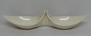 LENOX 13" Two-Section Condiment Dish, Older green mark - Imagen 1 de 3