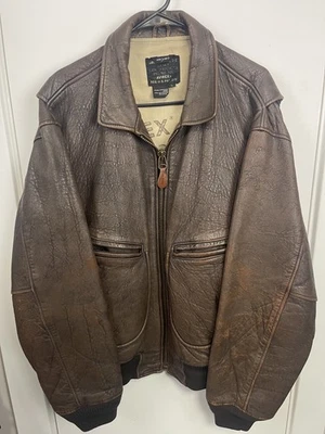 Vintage Avirex G-2 Jacket Mens Large Leather US Navy Flight Bomber 90s USA - Image 1 of 4