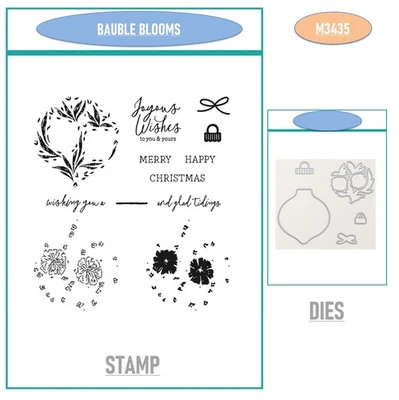 BAUBLE BLOOMS模具和邮票剪贴簿DIY手工贺卡制作 — 第 1/3 张图片