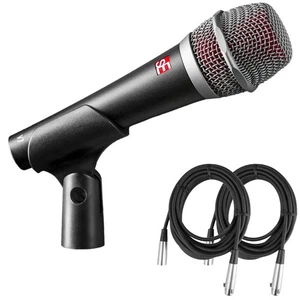V7 Dynamic Microphone All Metal Design with Shock Mount and XLR Cables Bundle - Picture 1 of 5