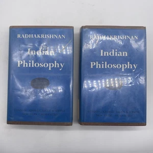 Indian Philosophy By Radhakrishnan Two Volume Set Hardcover Ex Library - Picture 1 of 5