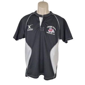 Fresno State Bulldogs Rugby Club Jersey Womens Size Medium Black Shirt - Picture 1 of 8