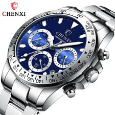 CHENXI Men Watches Brand Steel Stopwatch Calendar Male Chronograph Wristwatch