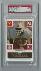 1986 McDonalds Patriots - Black Andre Tippett #56 HOF -Mint PSA 9- - Bild 1 von 2