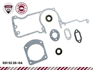 501 52 26-04 Fits Husqvarna 61 66 266 268 272 Chainsaw Gasket Set with Oil Seal - Picture 1 of 10