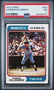 Harmon Killebrew Topps 1974 Beautiful Baseball Card #400 PSA 7 - Bild 1 von 2