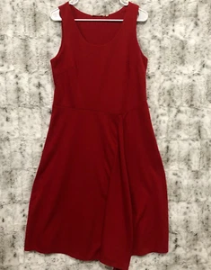 Soft Surroundings Tank Kleid Damen Größe Medium einfarbig rot Strick Baumwollmischung - Bild 1 von 10