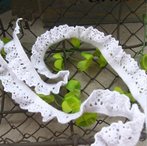 5 yards Cotton Elasticity Lace Trim Wedding dress sock Sewing decoration 15mm