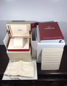 OMEGA Empty Luxury Watch Display Box Completed with Outer Box & Operating Manual - Picture 1 of 4