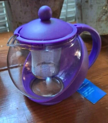 Tea Server, 42 Oz, Kitchenworks, Pretty Purple, Durable Plastic. - Image 1 of 4