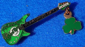 OSAKA ST PATRICK'S DAY GREEN SHAMROCK SCHECTER GUITAR 2003 Hard Rock Cafe PIN LE - Picture 1 of 1