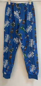 Disney Pixar Toy Story Kid Boys Woody Buzz Lightyear Polyester PJ Pants Blue 5-6 - Picture 1 of 4