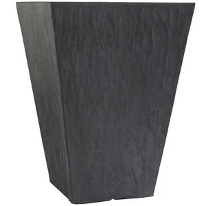 16" Slate Planter Tapered Design Indoor Outdoor Gray - Picture 1 of 3
