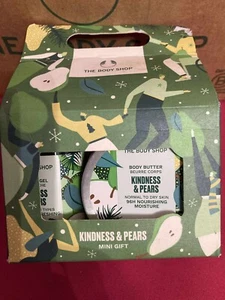 THE BODY SHOP Kindness & Pears Mini Gift Set Shower Gel, Body Butter, Lily RARE - Picture 1 of 1