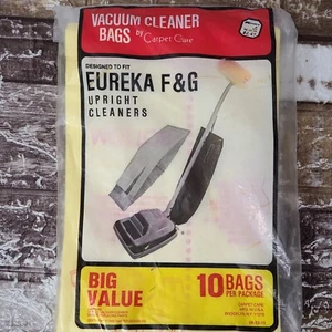Genuine Carpet Care pk of 4 Vacuum Cleaner Bags For Upright Eureka F&G - Picture 1 of 3
