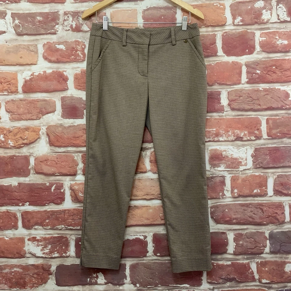Pantalones cortos Trina Turk para mujer talla 4 marrón multicolor pata de gallo Foto 1 de 4