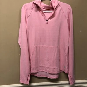 Tek Gear Pink 1/4 Zip Hooded Long Sleeve Athletic Top Size L NWT - Picture 1 of 6