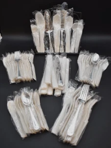 Wickham 18/10 Stainless Wallace Full Bead Lot RARE 79 Pieces New n Package China - Picture 1 of 21