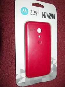 MOTOROLA MOTO G BATTERY DOOR SHELL COVER -VIVID RED (ASMBTDRRED-MLT10A) - Zdjęcie 1 z 1