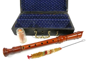 Fipple Flute IN Case Company Alexander Heinrich Flute - Picture 1 of 18