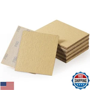 S SATC 1/4 Sandpaper Sheets 5.5" x 4.5" Hoop and Loop Sandpaper Sheets 40PCS - Picture 1 of 5