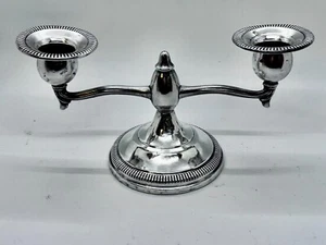 298 G. Vintage Fisher Sterling Silver Weighted Candelabra #301 - Picture 1 of 4