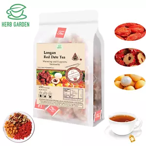 Longan Red Dates Tè Jujube Tea con Wolfberry essiccato Longan 300 g (6 g x 50 bustine di tè) - Foto 1 di 18