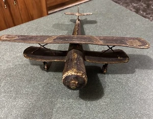 Brass…Airplane. Miniature Handmade Vintage/Antique. No Propeller. - Picture 1 of 6