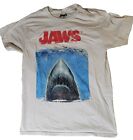 Vintage style Official JAWS Shark Teeth Deadly White Medium Size T Shirt