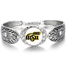 Wichita State Shockers University WSU Womens Sterling Silver Bracelet Jewelry D3