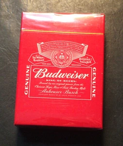 Budweiser Spielkarten - Kartendeck - 1 Deck - Red Cover Box - Bild 1 von 1