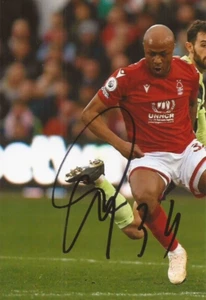 NOTTINGHAM FOREST: ANDRE AYEW SIGNED 6x4 ACTION PHOTO+COA - Picture 1 of 1