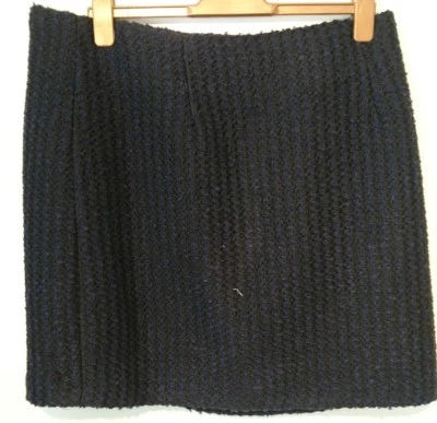 Monsoon Navy Isra Boucle Tweed Short Skirt Size 22 Bnwt Navy Blue Black  - Image 1 of 4