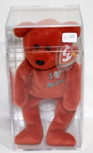 8.5" TY BEANIE BABY I LOVE ARIZONA STATE EXCLUSIVO COBRE OSO ROJO MWMTs + FUNDA - Imagen 1 de 2
