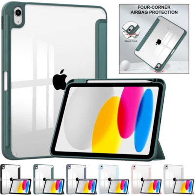 Shockproof Smart Cover Case For iPad A16 11/10/9/8/7/6/5th Gen Pro Air 11" 2025 - Image 1 of 4
