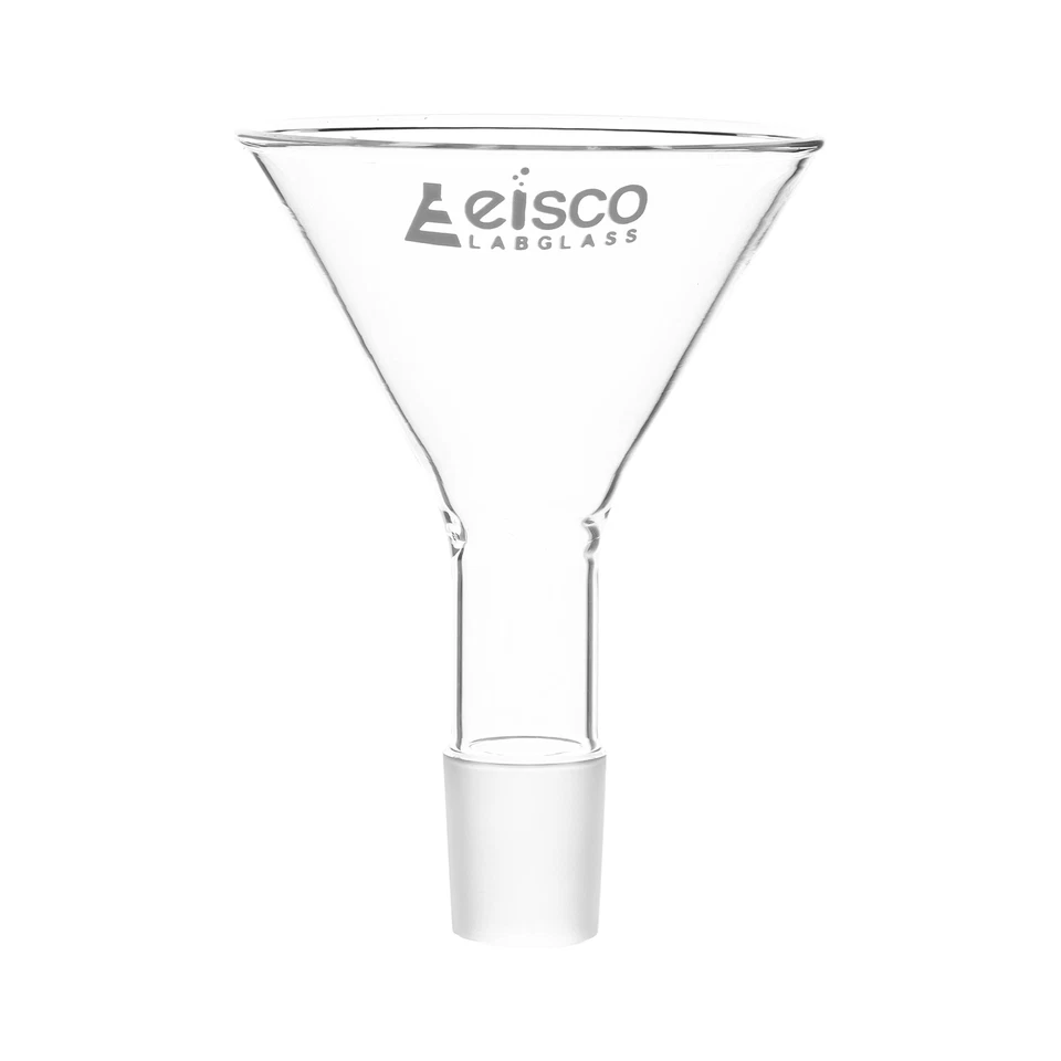 Eisco Jointed Powder Funnel, 100mm Diameter, 29/32 Joint - Borosilicate Glass - Image 1 of 1