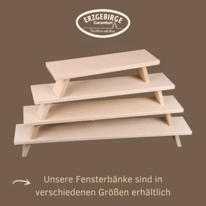 WEIGLA - Schwibbogenbank aus dem Erzgebirge I NATUR I Fensterbank Innen Holz - Picture 1 of 19