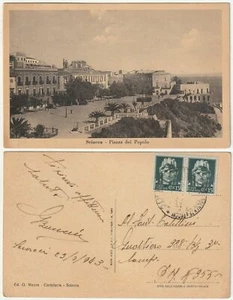 SCIACCA - AGRIGENTO - PIAZZA DEL POPOLO - VIAGG. 1943 -52178- - Picture 1 of 1