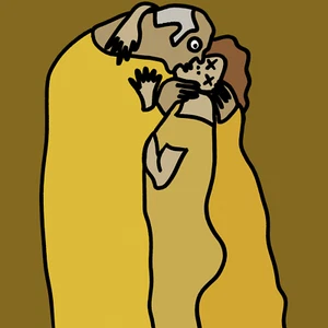 Der Sugar-Daddy-Kuss nach Gustav Klimt - Bild 1 von 1