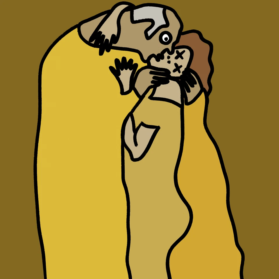 Der Sugar-Daddy-Kuss nach Gustav Klimt - Bild 1 von 1