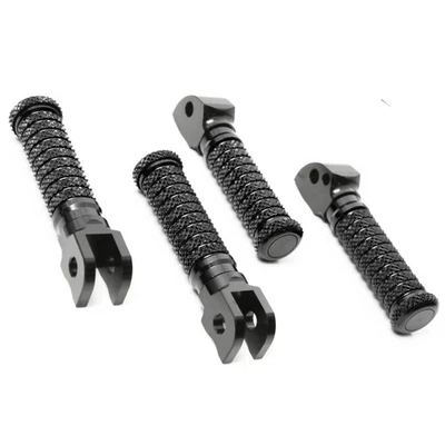 Черные передние ножные колышки POLE CNC Rear Rider для GSXR 1300 Hayabusa 99-04 05 06 07 - Изображение 1 из 4