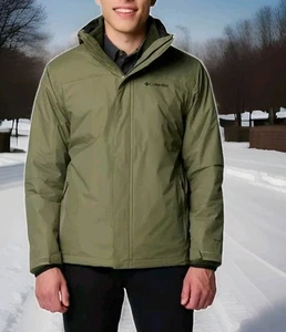 Columbia Mens Tunnel Falls 3-1 Interchange Hooded Waterprof WINTER Jacket Sz XXL - Picture 1 of 8