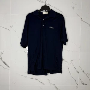 Titleist Men's Polo Shirt Large Navy Blue Short Sleeve Golf Casual sz L - Picture 1 of 6