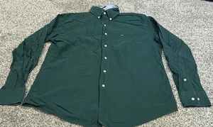 Camisa abotonada verde Tommy Hilfiger Heritage Oxford talla grande para hombre - Imagen 1 de 2