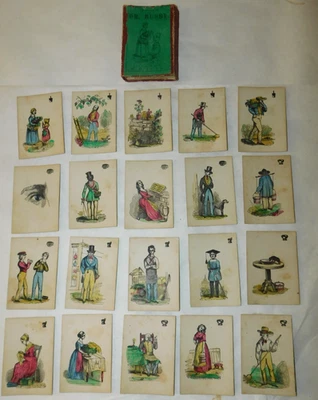 1800's Salem Massachusetts S.B. Ives "Game of Dr. Busby" Card Game - image 1 of 4