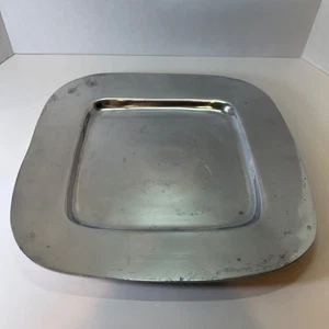 Pottery Barn Rectangular  Serving Tray Platter Silver Tone Large Tableware - Picture 1 of 5