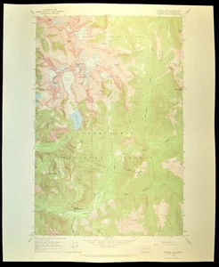 Snohomish County Map Columbia Peak Glacier Monte Cristo Peak Blanca Lake - Picture 1 of 8